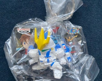 Vintage 1999 Banpresto Gundam HG MS W Wing Gundam EW Part 2 Tallgeese IIi Gashpon Key Holder Keychain Mini Figure