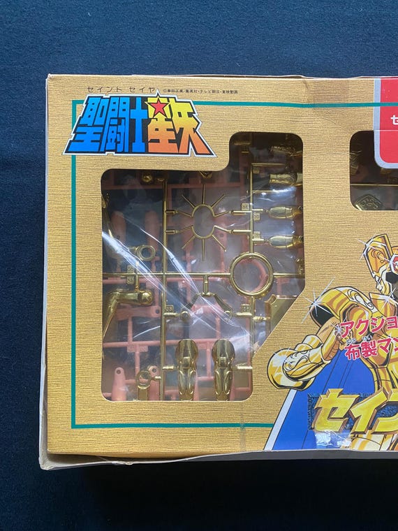 Vintage 1987 Bandai Saint Seiya Gemini Saga Model Kit: Gold Cloth