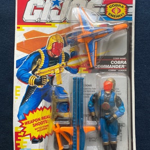 Vintage 1990 GI Joe A Real American Hero Cobra Commander Cobra Leader Action Figure Rare