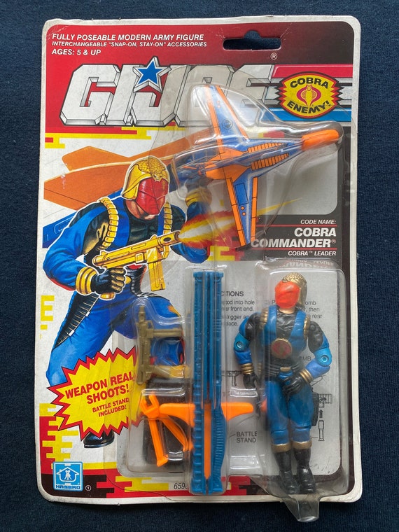 Vintage 1990 GI Joe A Real American Hero Cobra Commander Cobra