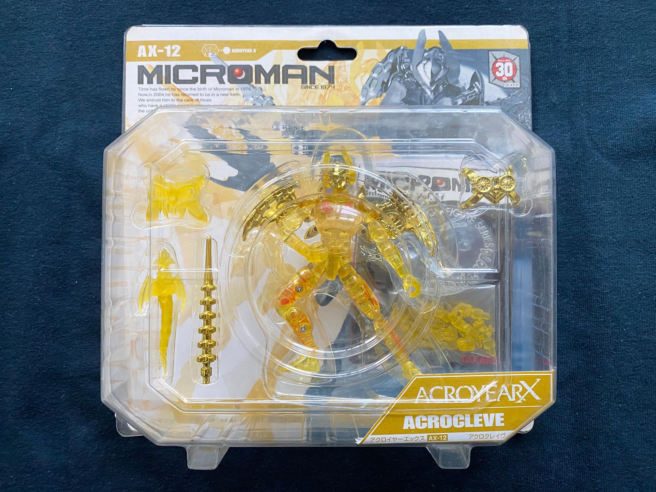 ミクロマン12 Vintage 2004 Takara Microman Micronauts Acroyear X AX-12