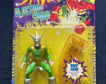 スパイダーマンElectro-SPARK 4体セット☆1997年製☆美品 1997 ToyBiz Marvel Spiderman Electro Spark Captain America