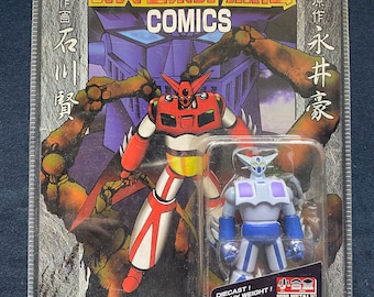 Figura de metal vintage de Marmit Super Robot Retsuden 3 Comics Getter Robo 1 (1999), Japón, rara