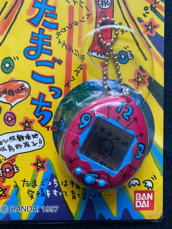 BANDAI TAMAGOTCHI 1997年製 Tamagotchi Original P1/P2 Purple w/ pink Bandai 1997 Japan