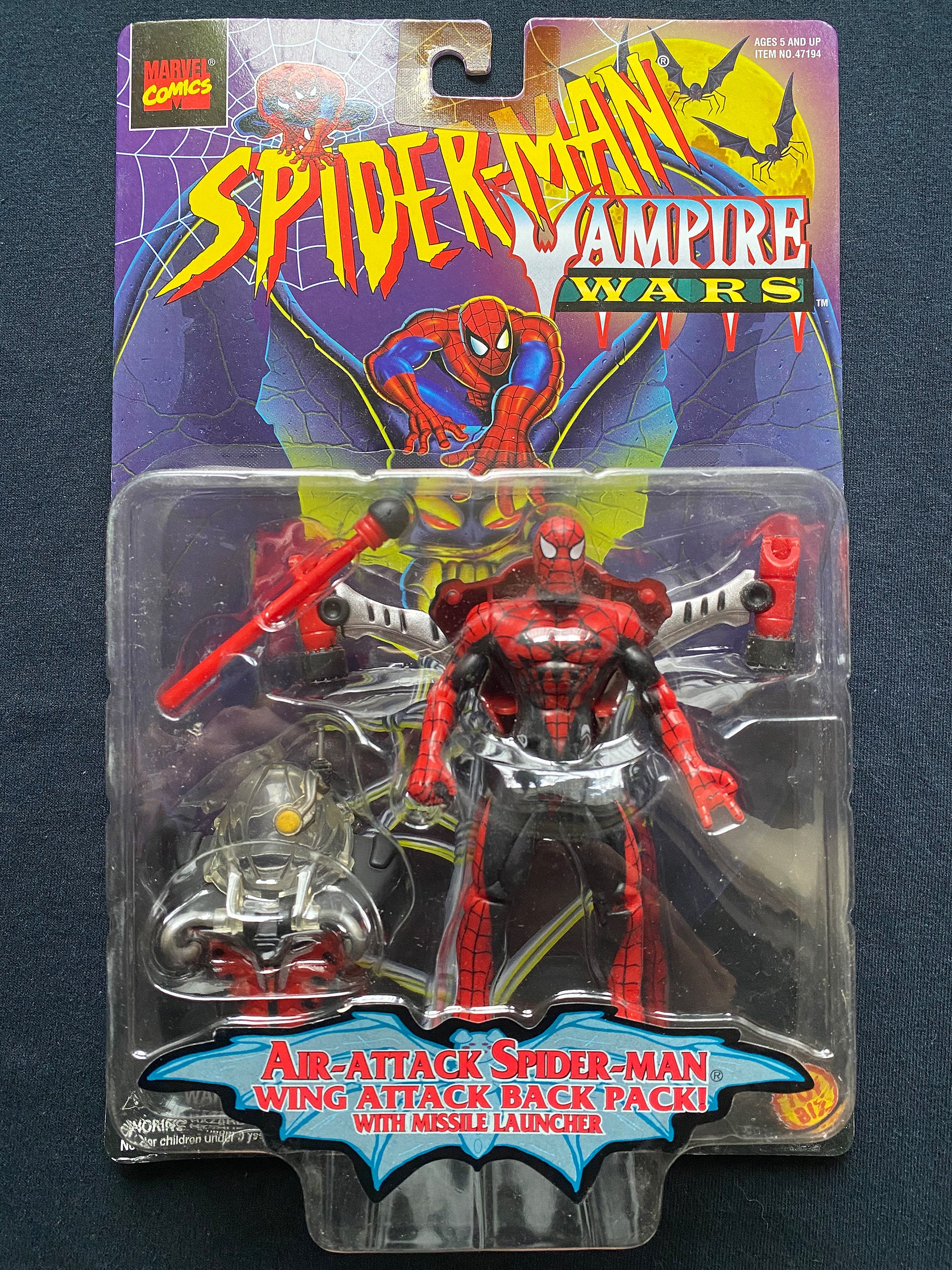 ToyBiz Spider Man Vampire Wars Air Attaque Action Figurine 1996 De Japon E813 