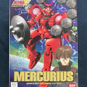 Vintage 2000 Bandai Gundam W Wing Gundam MS Mobile Suit WF08 OZ-13MSX2 Mercurius Model Kit Figure Japan MIB