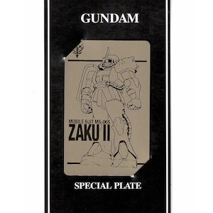 Vintage 2003 Bandai Gundam mobiel pak MS MS-06S Zaku II Char Aznable Limited Edition speciale plaat gouden kaart nieuw zeldzaam
