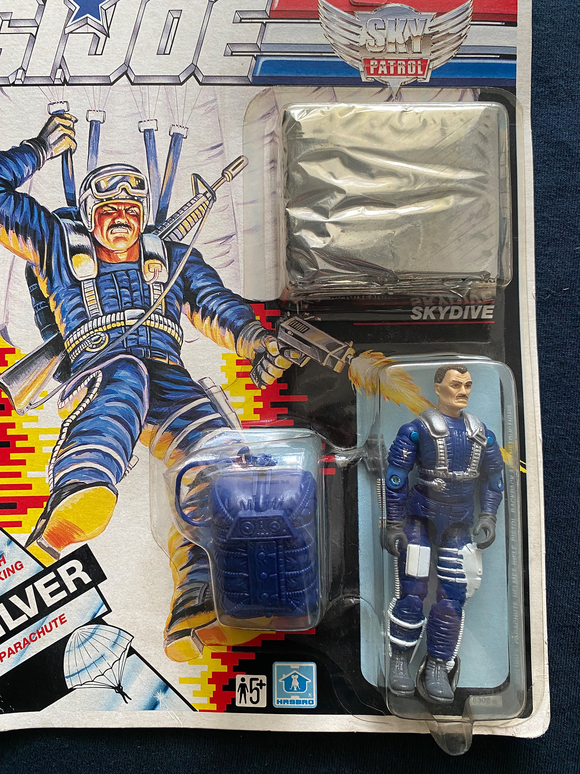 Vintage 1990 GI Joe A Real American Hero SKY Patrol Skydive