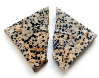 Natural Dalmatian 10X10X5 MM Square Gemstone For Jewelry Makers And Wire Wrappers,,3.50 Carat Custom Cuts And Carving Available Free!