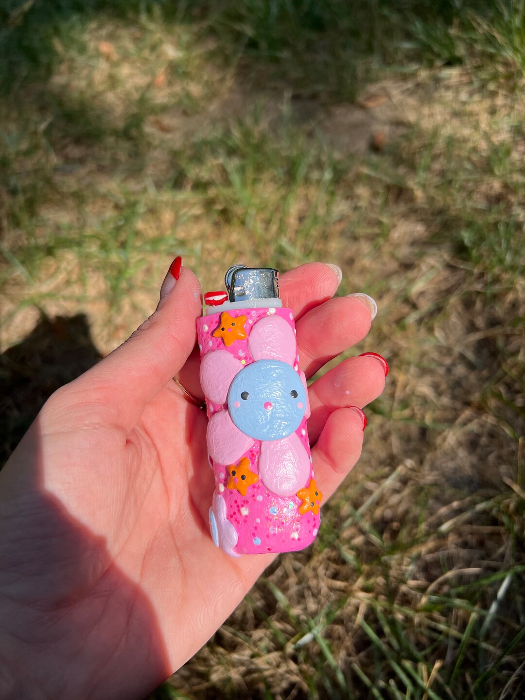 Kawaii Flower Lighter Case - Handmade - Polymer Clay - Etsy