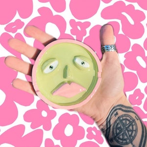 Creepy Face Ashtray/Trinket Tray - Handmade
