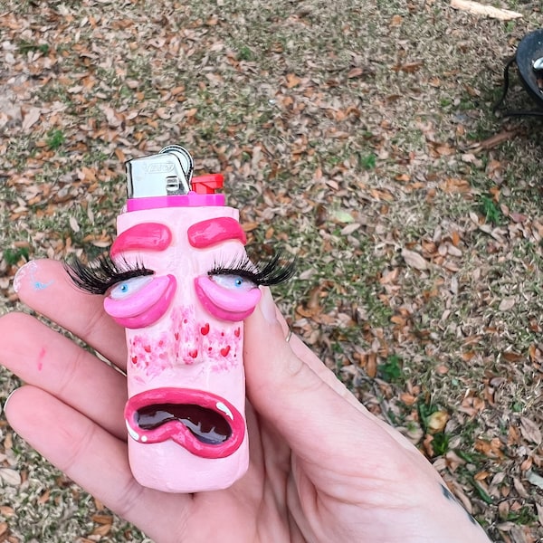 Clay Lighter Holder Etsy