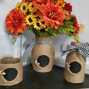 Candleholder | Beehive | Farmhouse | Home Decor | Bees | Summer | Fall