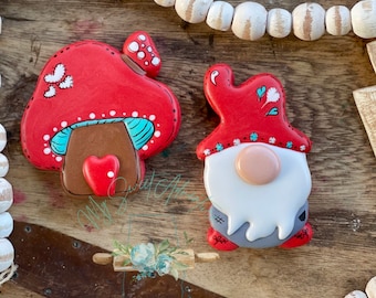 STL :3 inch Gnome and Mushroom STL cutter File