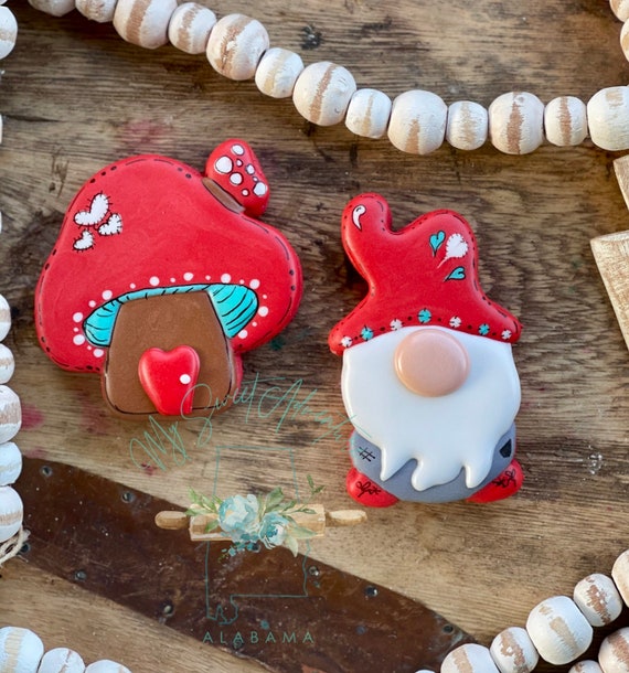 STL :3 inch Gnome and Mushroom STL cutter File