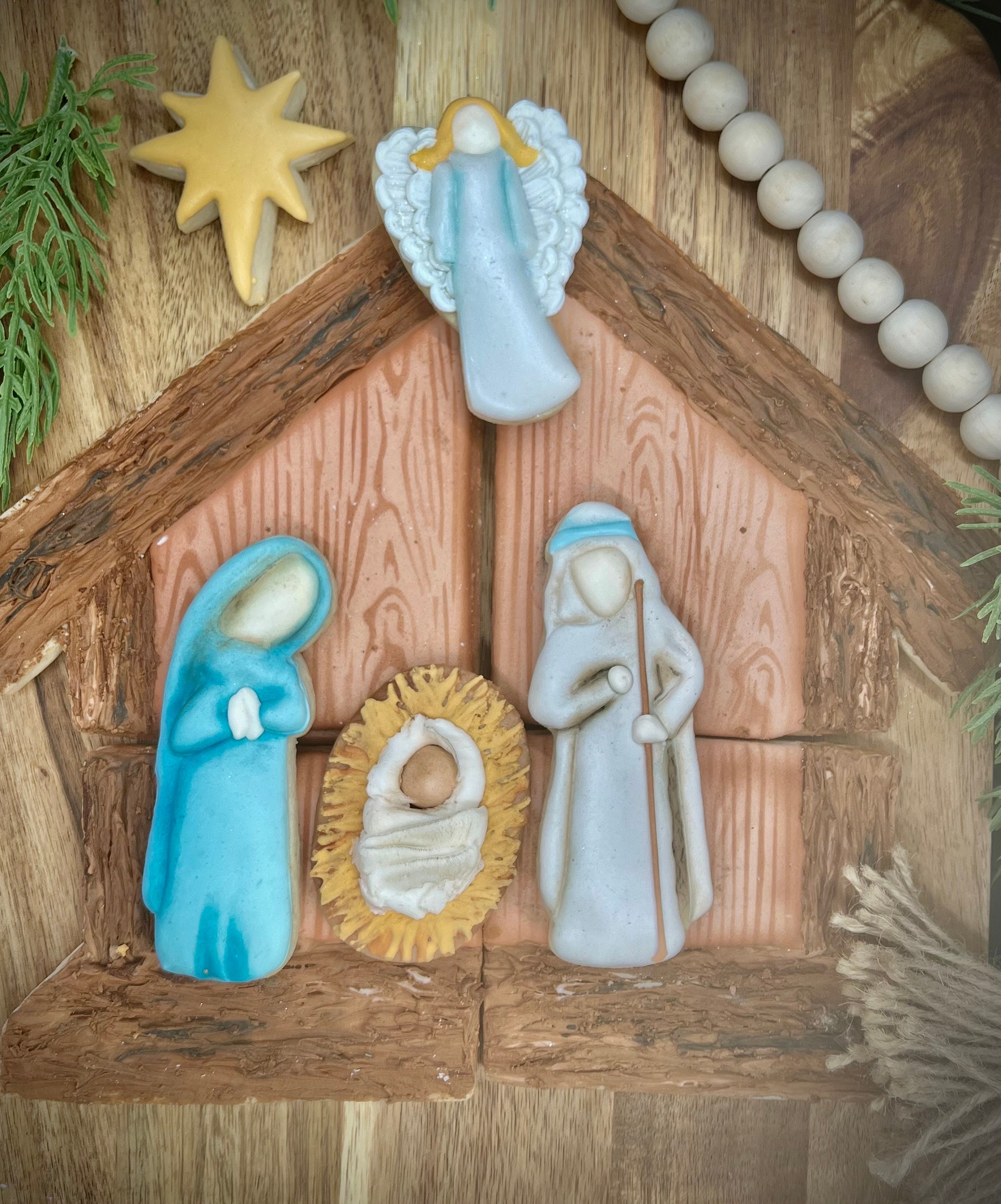 Nativity Christmas Cookie Platter Cutters 7 Piece Cookie Cutter Set Etsy