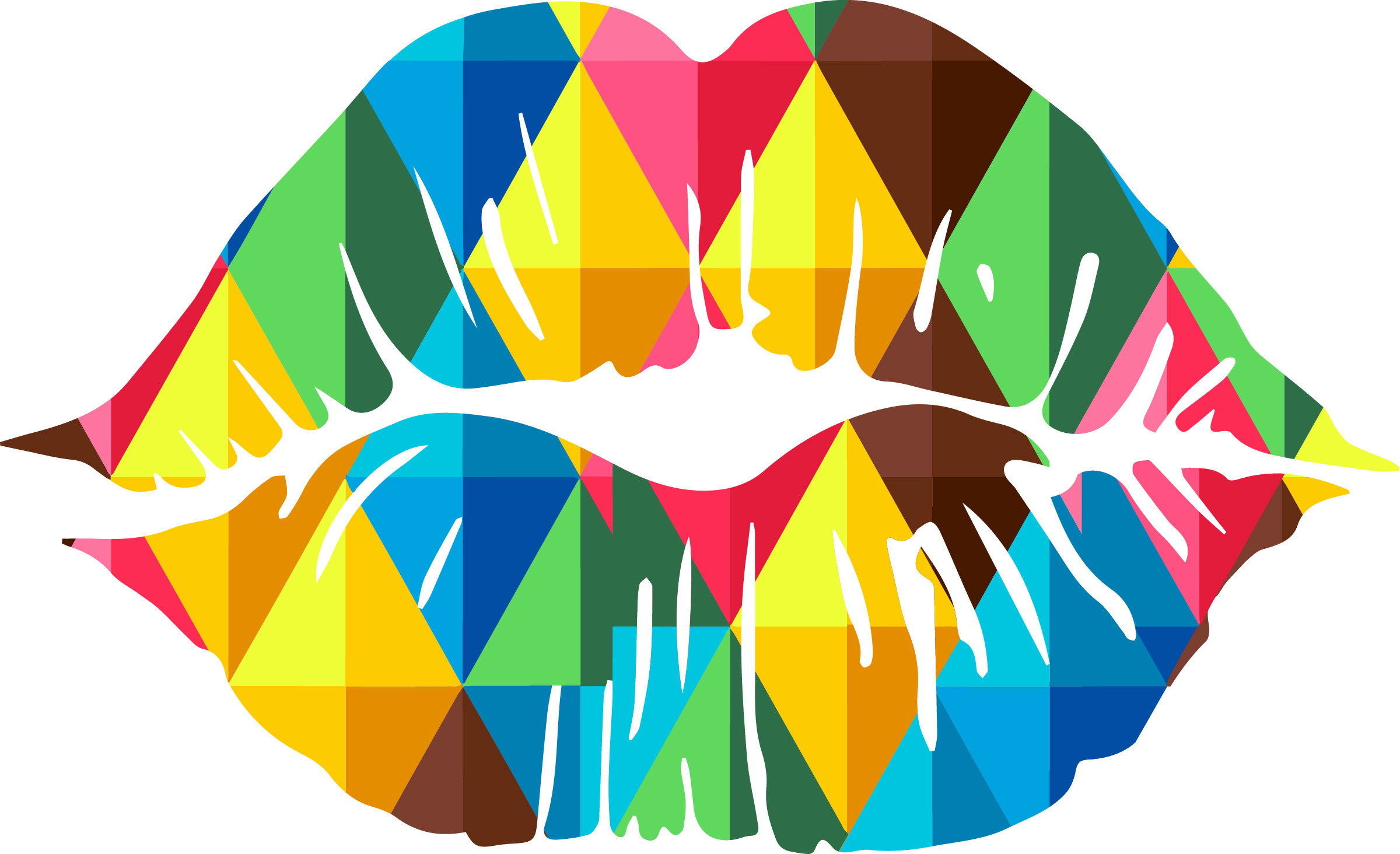 Rainbow Svg Rainbow Lip Svg Lips Svg Valentines Day Svg | Etsy