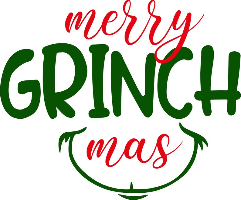 Merry Grinchmas Svg Merry Christmas Svg Grinch Svg Winter | Etsy