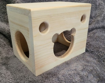 Cabaña de Chinchilla, Casa de Escondite Independiente para Chinchilla, Pino Secado al Horno