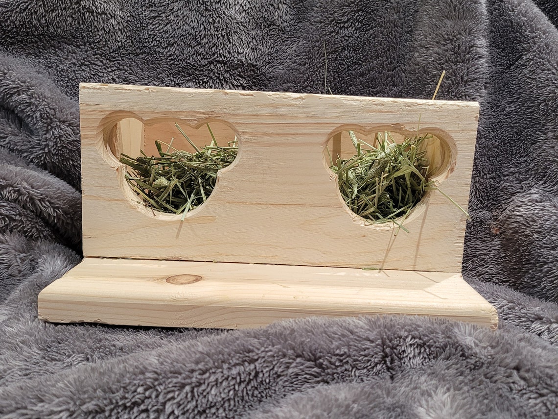 Chinchilla Hanging Hay Feeder Box with Chinchilla Face Feeder Etsy