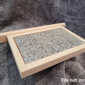 Chinchilla Chiller Tile Ledge with Poop Guard Chinchilla Ledge Kiln Dried Pine Hardware Incl Chinchilla Shelf with Insert for a Cooling Tile