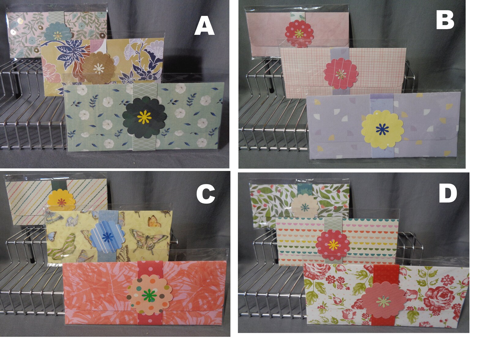 Cash Money Envelopes / Set of 3 / Decorative Gift Envelopes / Etsy