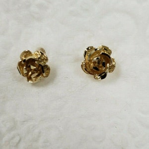 Nieuwe 14k gouden bloemoorbellen