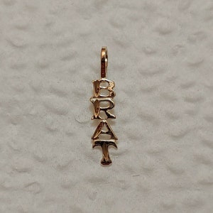 New 14k Yellow Gold Brat Charm Pendant