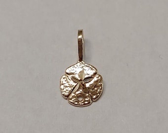 New 14k Yellow Gold Sea Shell Starfish Charm Pendant