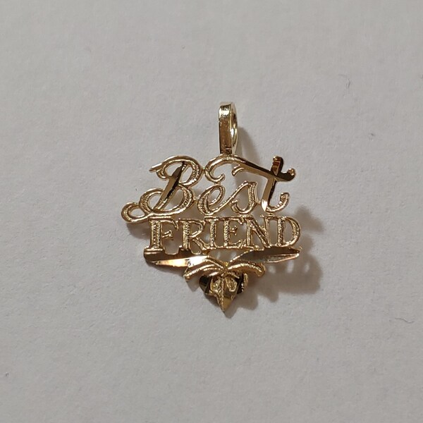 Gold Best Friend Charms Etsy