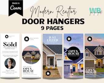 Real Estate Door Hanger Template Design, Real Estate Marketing Tools, Real Estate Farming, Realtor Door Knocking, Realtor Door Hanger