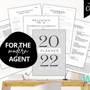 Real Estate Agent Planner Printable, Realtor Planner, Real Estate Agent Planner, Planner Printable For Realtors, Real Estate Goal Setting