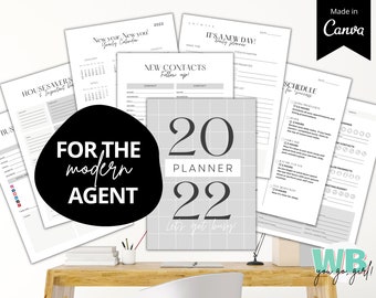 Real Estate Agent Planner Printable, Realtor Planner, Real Estate Agent Planner, Planner Printable For Realtors, Real Estate Goal Setting