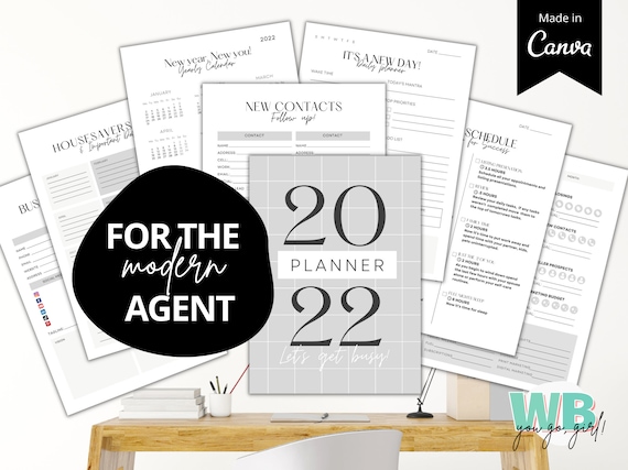 Real Estate Agent Planner Printable Realtor Planner Real - Etsy