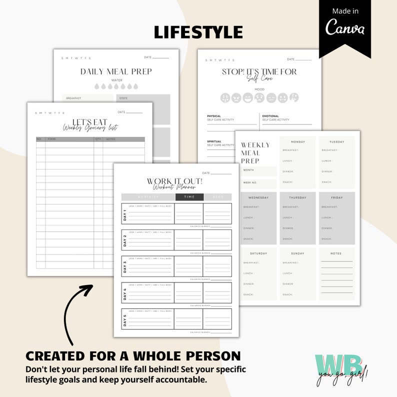 2023 Real Estate Agent Planner Printable, Modern Realtor Planner
