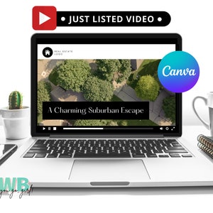 Real Estate Agent Listing Video, Canva Customizable Video Template, Real Estate Marketing, Realtor Logo, Real Estate Template, Realtor Video