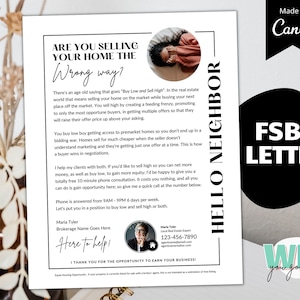 For Sale By Owner Letter, Selling your home, FSBO Mailer, FSBO Prospecting, Neighborhood Farming, FSBO Tips, For Sale By Owner Backup Plan