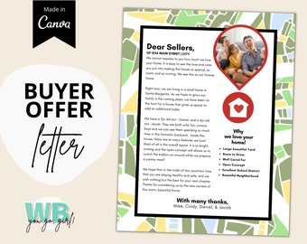 Buyer Offer Letter Template, Home Buyer, Home Offer Letter, Letter to Seller, Home Buyer Offer, Application Letter, Real Estate Marketing