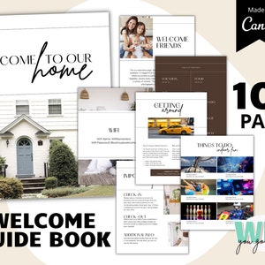 Airbnb Welcome Book, House Manual, Airbnb Guest Book, Vacation Rental Template, Holiday Rental, Vrbo Host Guide, Rental Home Welcome Packet