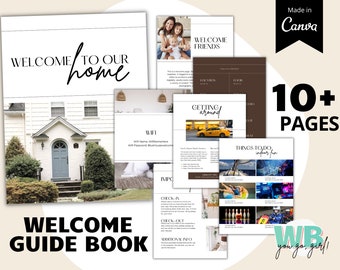 Airbnb Welcome Book, House Manual, Airbnb Guest Book, Vacation Rental Template, Holiday Rental, Vrbo Host Guide, Rental Home Welcome Packet