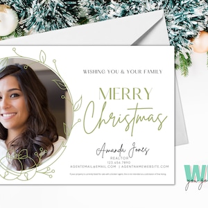 Postal de bienes raíces de Navidad, marketing de agentes inmobiliarios navideños, invierno de marketing de agentes inmobiliarios, pop de invierno por, postal de agentes inmobiliarios de Navidad