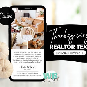 Fall Digital Textable Card for Real Estate, Textable Pumpkin Spice, Fall Real Estate Marketing, Autumn, Canva Real Estate Marketing