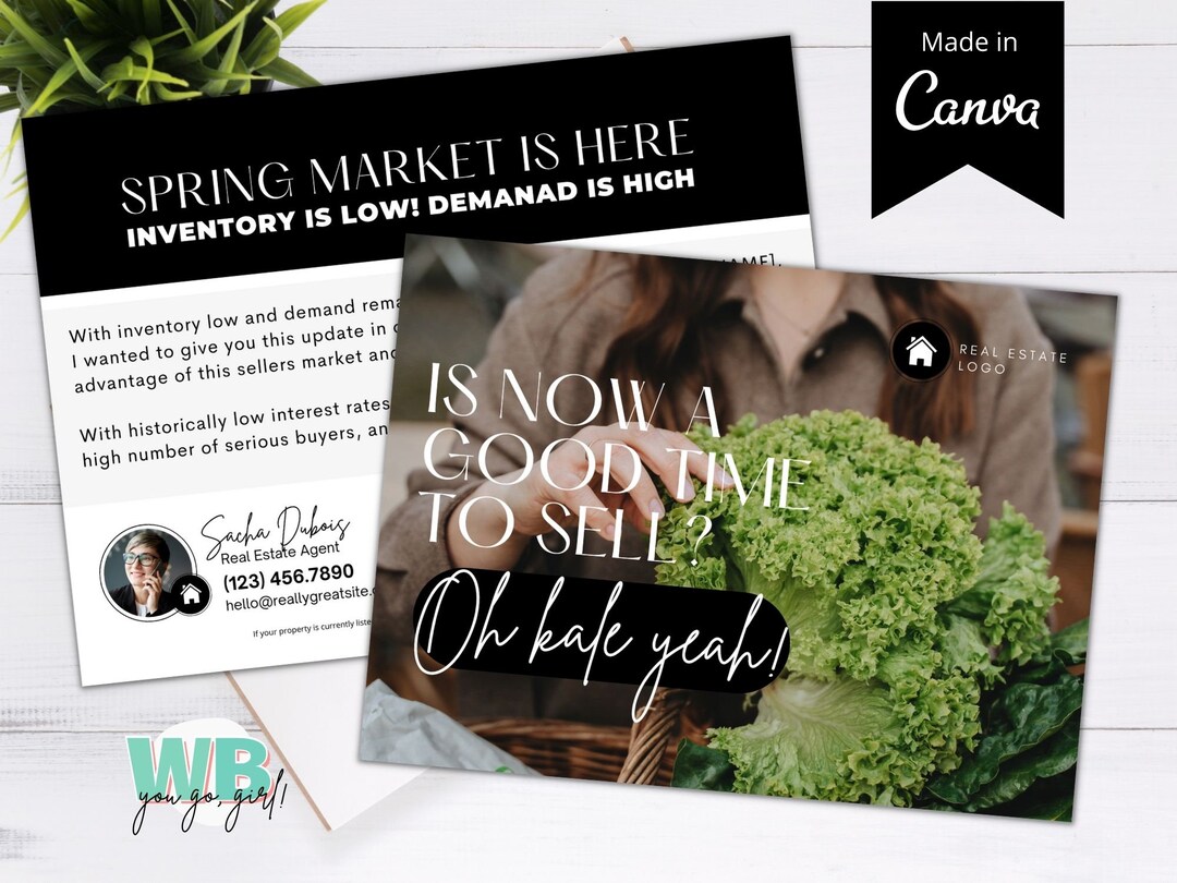 Real Estate Spring Postcards, Spring Mailers, Realtor Spring Card ...