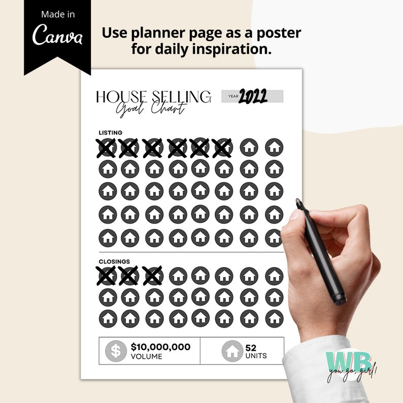 2023 Real Estate Agent Planner Printable, Modern Realtor Planner