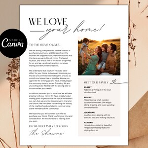 Plantilla de carta de oferta de vivienda, compra de vivienda, plantilla de carta de oferta de vivienda editable, carta de oferta del comprador, carta al vendedor, carta de oferta de vivienda