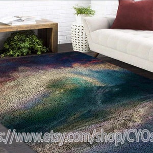 Latch Hook Kits, Large Latch Hook Rug Kit for Adults Latch Hook Kits with Printed Canvas sea wave Decoration