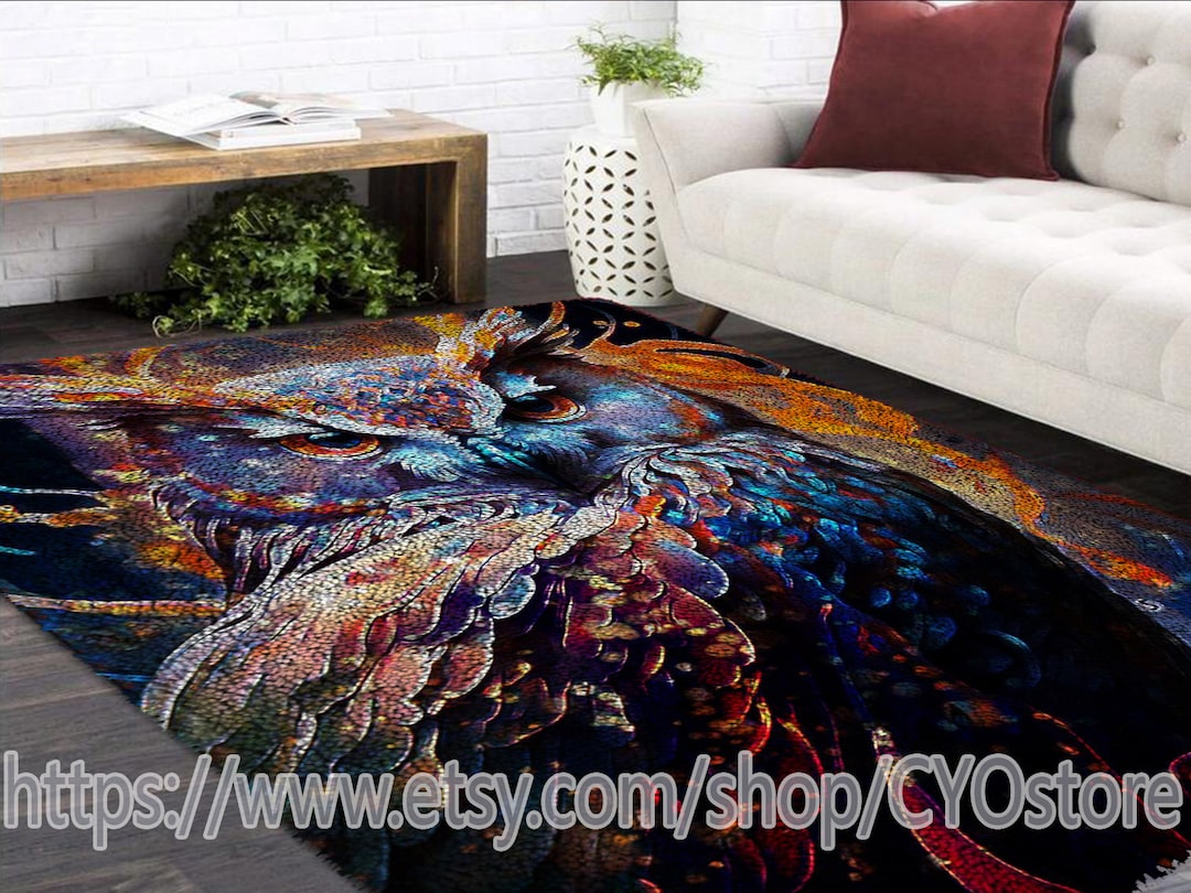 Owl Latch Hook Kits Large Latch Hook Rug Kit for Adults Latch Etsy