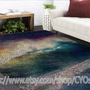 Latch Hook Kits, Large Latch Hook Rug Kit for Adults Latch Hook Kits with Printed Canvas sea wave Decoration