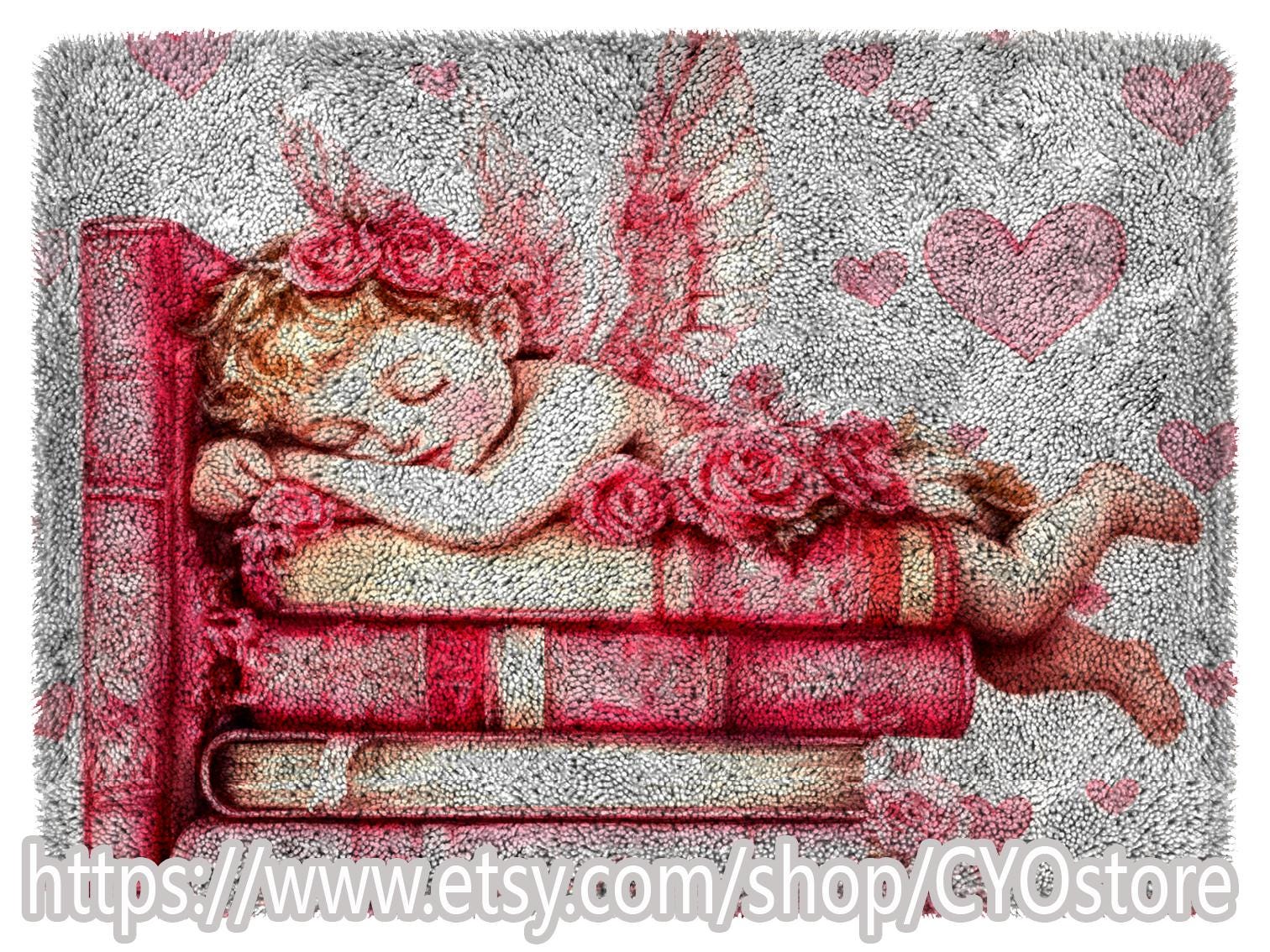 40 Sweet and Easy Angel Crafts for Kids To Make! 20 Pink Angel Latch Hook Rug Kit: DIY Tapestry Craft