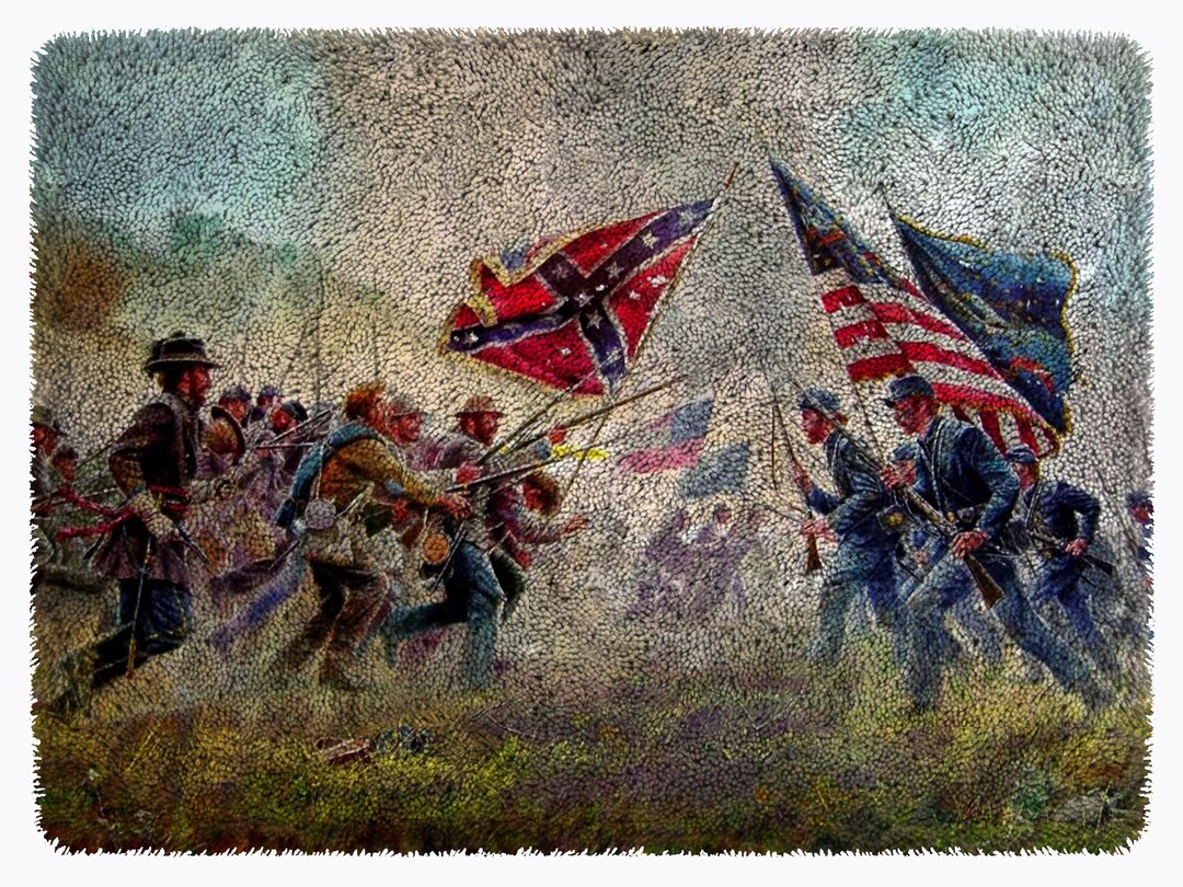 American Civil War Latch Hook Rug Kit: DIY Tapestry, Carpet - Etsy